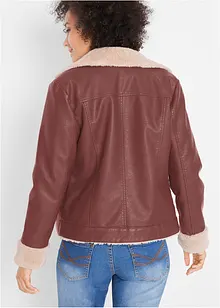 Imitatieleren jas, gevoerd, bonprix