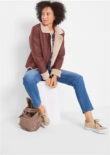 Imitatieleren jas, gevoerd, bonprix