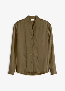 Overhemdblouse van soepelvallend satijn, bonprix