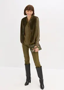 Overhemdblouse van soepelvallend satijn, bonprix