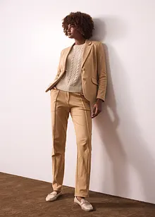 Getailleerde blazer van katoen-jersey, bonprix