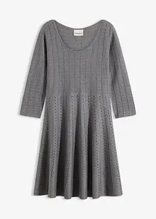 Gebreide jurk in een soepele viscosemix, bonprix