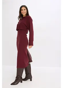 Gebreide jurk en shirt (2-dlg. set), bonprix