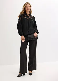 Blouse met kant, bonprix