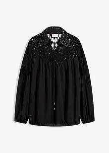 Blouse met kant, bonprix