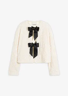 Kort jasje met pailletten, bonprix