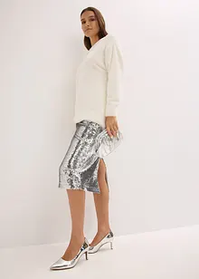 Midirok met pailletten, bonprix