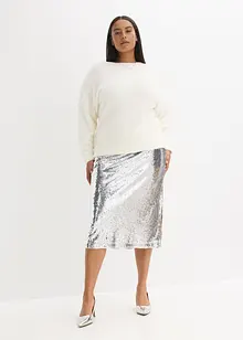 Midirok met pailletten, bonprix