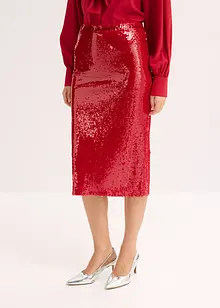 Midirok met pailletten, bonprix