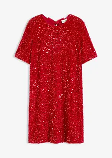 Mini jurk in een glanzende look, bonprix