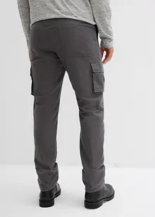 Relaxed fit thermo cargo broek met comfortband, straight, bonprix