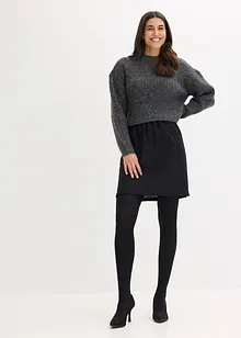 Corrigerende maillot met Belly-Control en comfortabel boordje, 80 den, bonprix