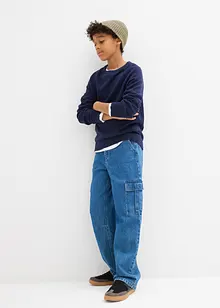 Fijn gebreide trui van puur katoen, bonprix