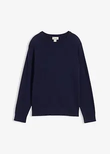 Fijn gebreide trui van puur katoen, bonprix