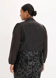 Bolero van fijne tule met strik, bonprix