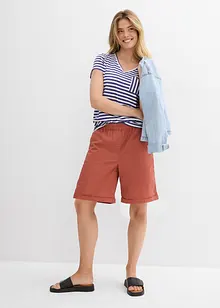 Papertouch bermuda van een katoenmix, bonprix