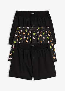 Wijde boxershort van katoen (set van 3), bonprix
