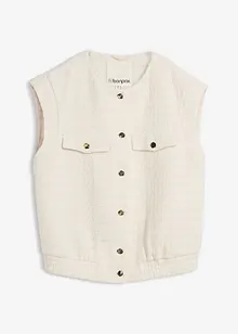 Mouwloze blazer met wol, bonprix