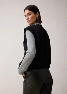 Mouwloze blazer met wol, bonprix