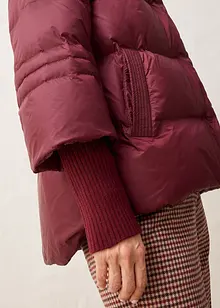 Donsjas met gerecyclede dons en gebreide mouwen, bonprix