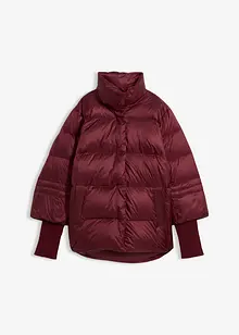 Donsjas met gerecyclede dons en gebreide mouwen, bonprix