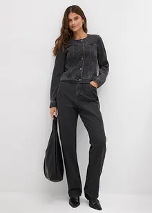 Spijkerjas met strass, bonprix