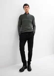 Broek met comfortband in wollen look, regular fit, bonprix