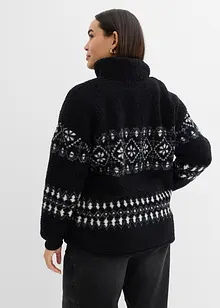 Teddy fleece trui, bonprix