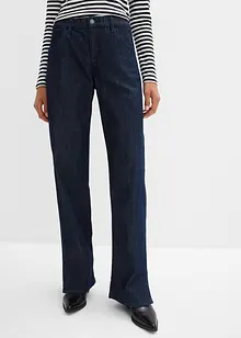 Wide leg jeans met comfortband, high waist, bonprix