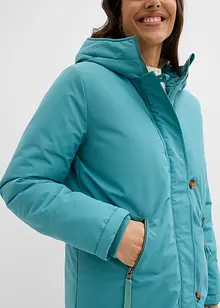 Lange winterjas met teddy in de capuchon, bonprix