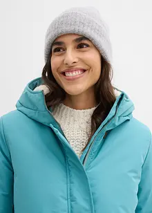 Lange winterjas met teddy in de capuchon, bonprix