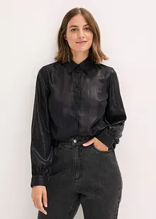 Overhemdblouse met glanzende print, bonprix