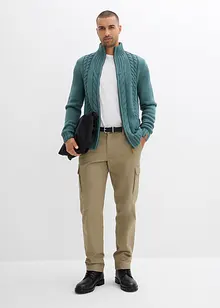 Grof gebreid vest met kabelpatroon, bonprix