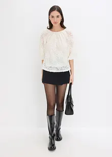 Blouse met een gestructureerd bloemmotief, bonprix