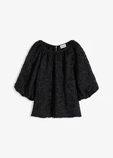 Blouse met een gestructureerd bloemmotief, bonprix