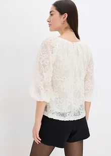 Blouse met een gestructureerd bloemmotief, bonprix