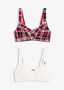 Bh zonder beugels (set van 2) met biologisch katoen, bonprix