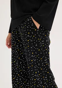 Pyjama van puur katoen met glitterprint, bonprix
