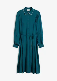 Midi-jurk met parelapplicatie, bonprix