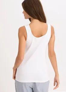 Hemd met biologisch katoen en kant (set van 2), bonprix