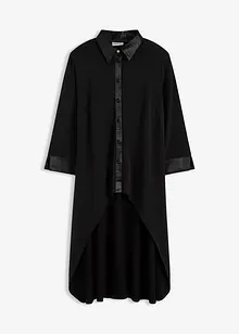 Jersey blouse met satijnen versieringen, bonprix