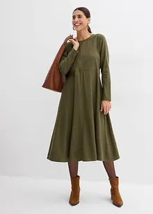 Flanellen jurk van katoen, bonprix