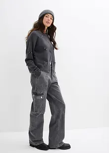 Fijn gebreid vest met strikjes, bonprix