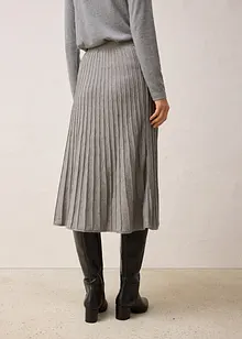 Gebreide rok met merino wol, bonprix