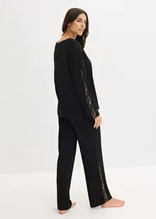 Pyjama met delicate glitterkant, bonprix