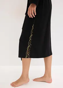 Kimono badjas met delicate glitterkant, bonprix