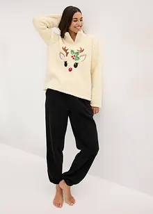 Teddy huispak met fleecebroek, bonprix