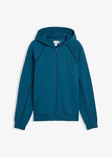 Sweatvest van katoen met contrasterende details, bonprix