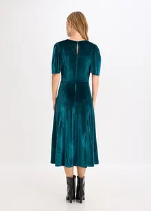Midi jurk van zacht fluweel, bonprix