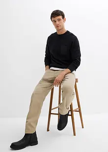 Sweater met borstzakje van biologisch katoen, bonprix